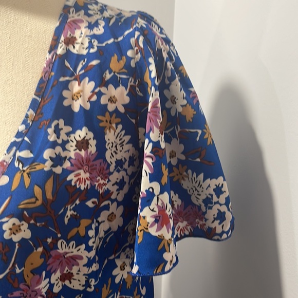 SHEIN 1XL blue floral dress - Picture 2 of 4